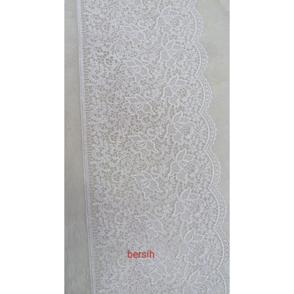 renda bordir giper lebar 20cm buat pinggiran