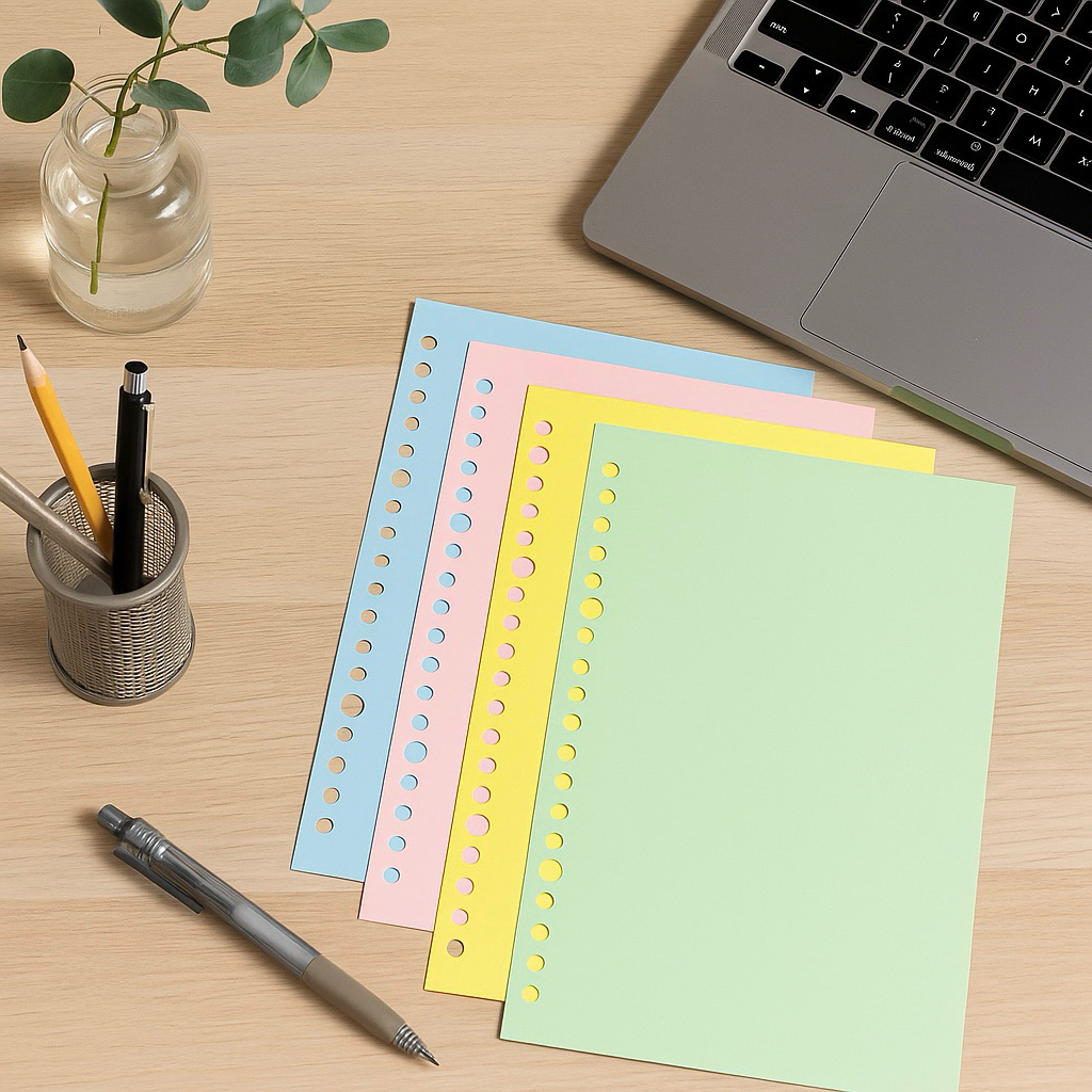 

Isi Binder B5 A5 A4 Kertas Binder Warna Isi 25 Lembar Loose Leaf Refill Binder Polos