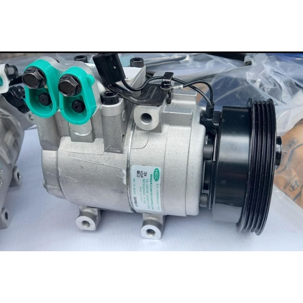 KOMPRESOR COMPRESOR COMPRESSOR AC HYUNDAI AVEGA ACCENT VERNA GETZ MATRIX - ASLI HANON HCC DOOWON