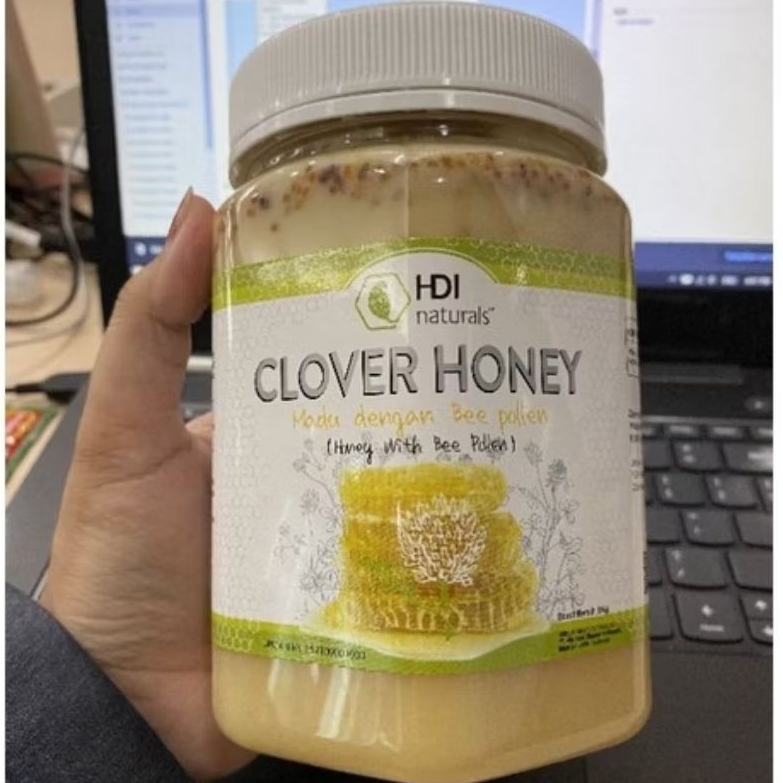 

Madu Clover honey 1kg exp 2028 + sendok kayu