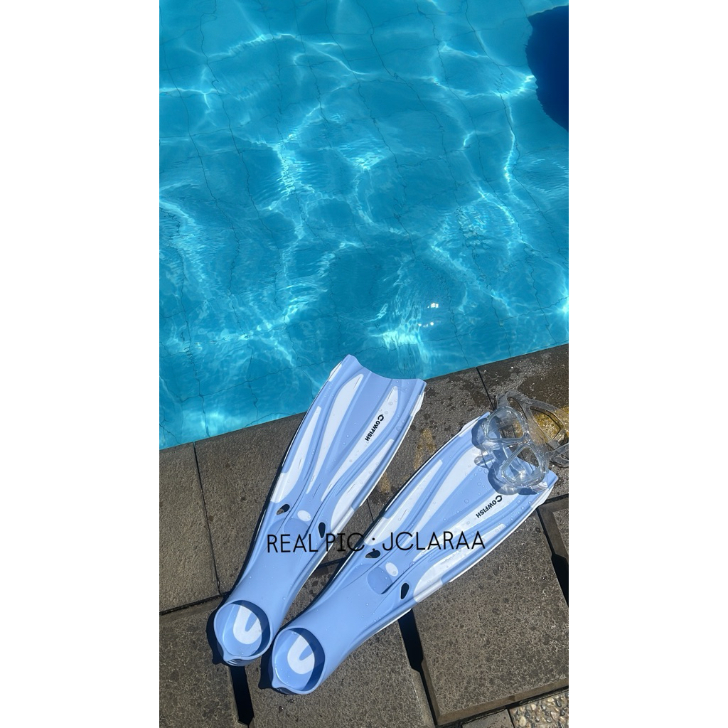 PRELOVED FIN KAKI KATAK COWFISH FREEDIVE PEMULA