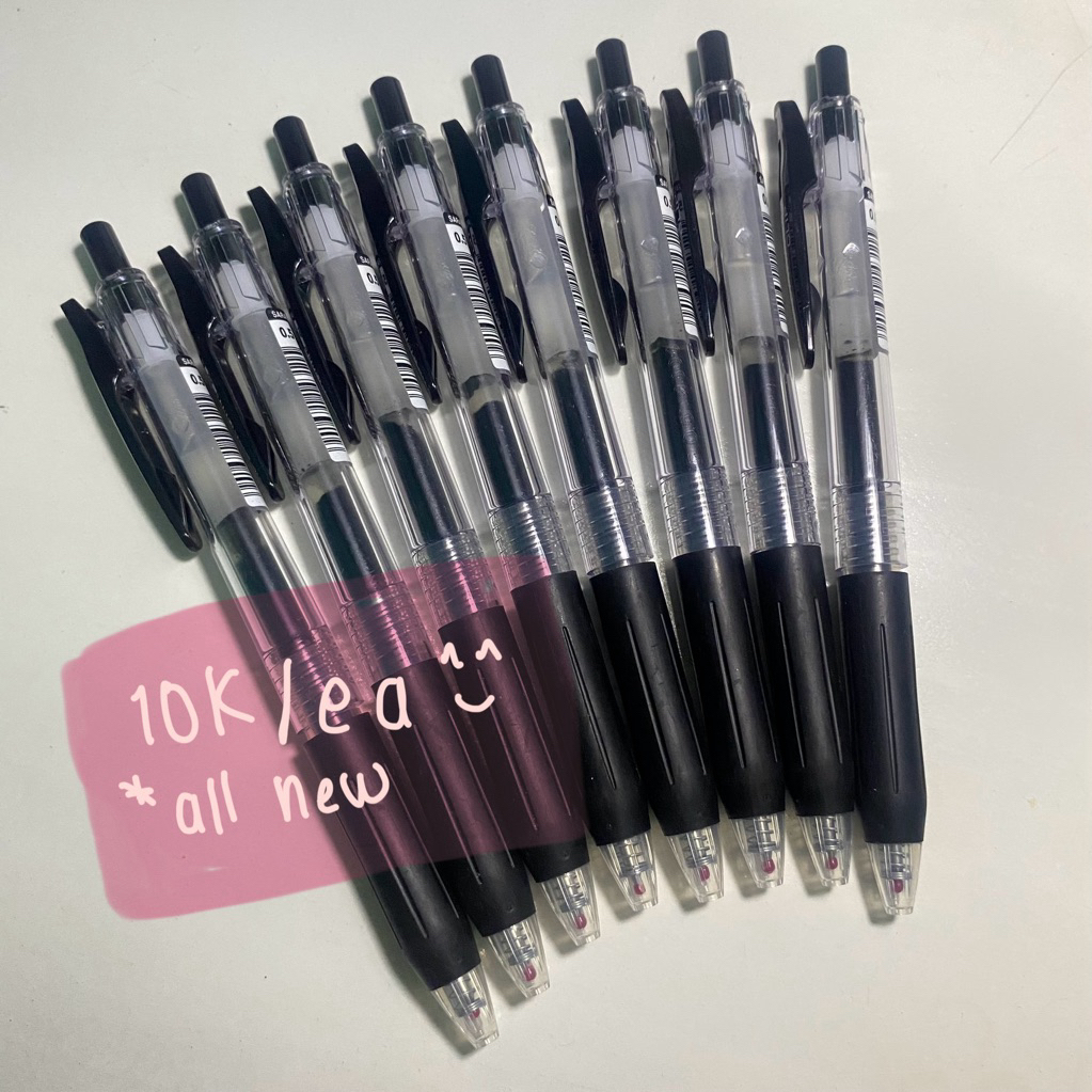 

zebra sarasa black pen