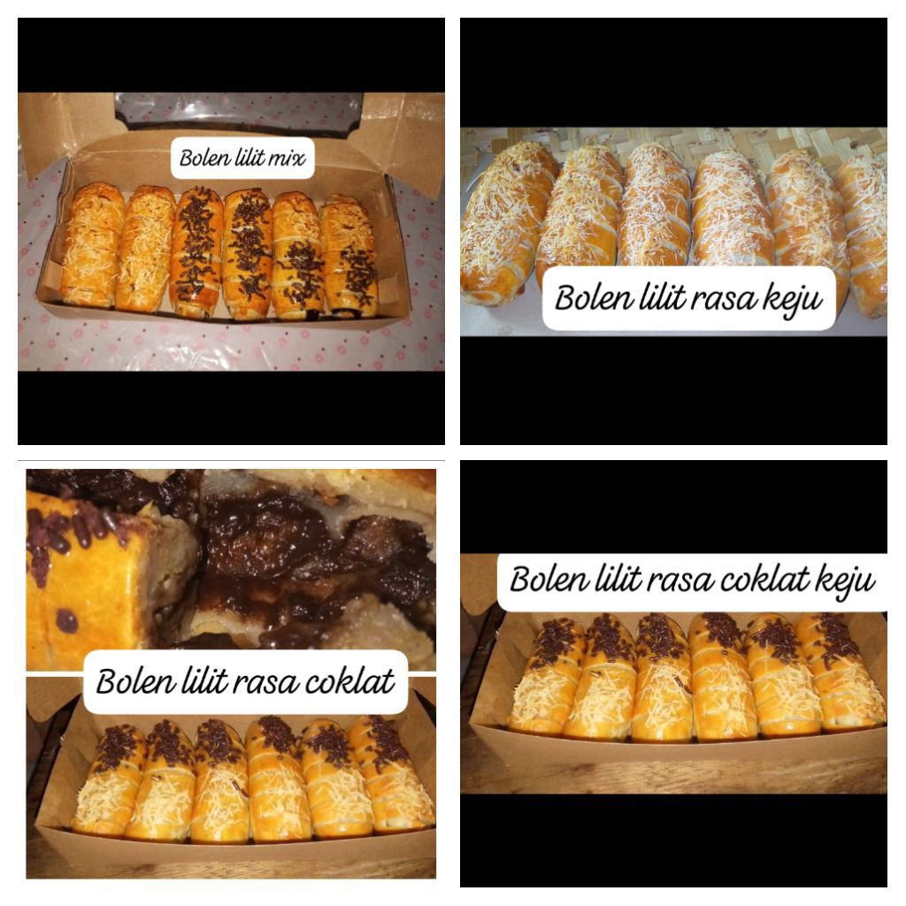 

Bolen Lilit pisang coklat keju