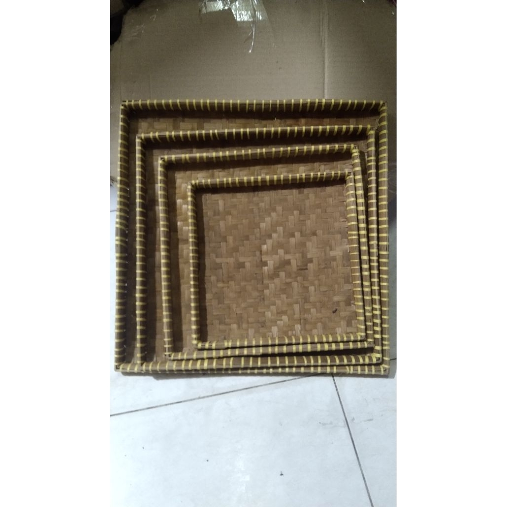 TAMPAH BAMBU - TAMPAH BAMBU SEGI - TAMPAH KUE BAMBU KOTAK