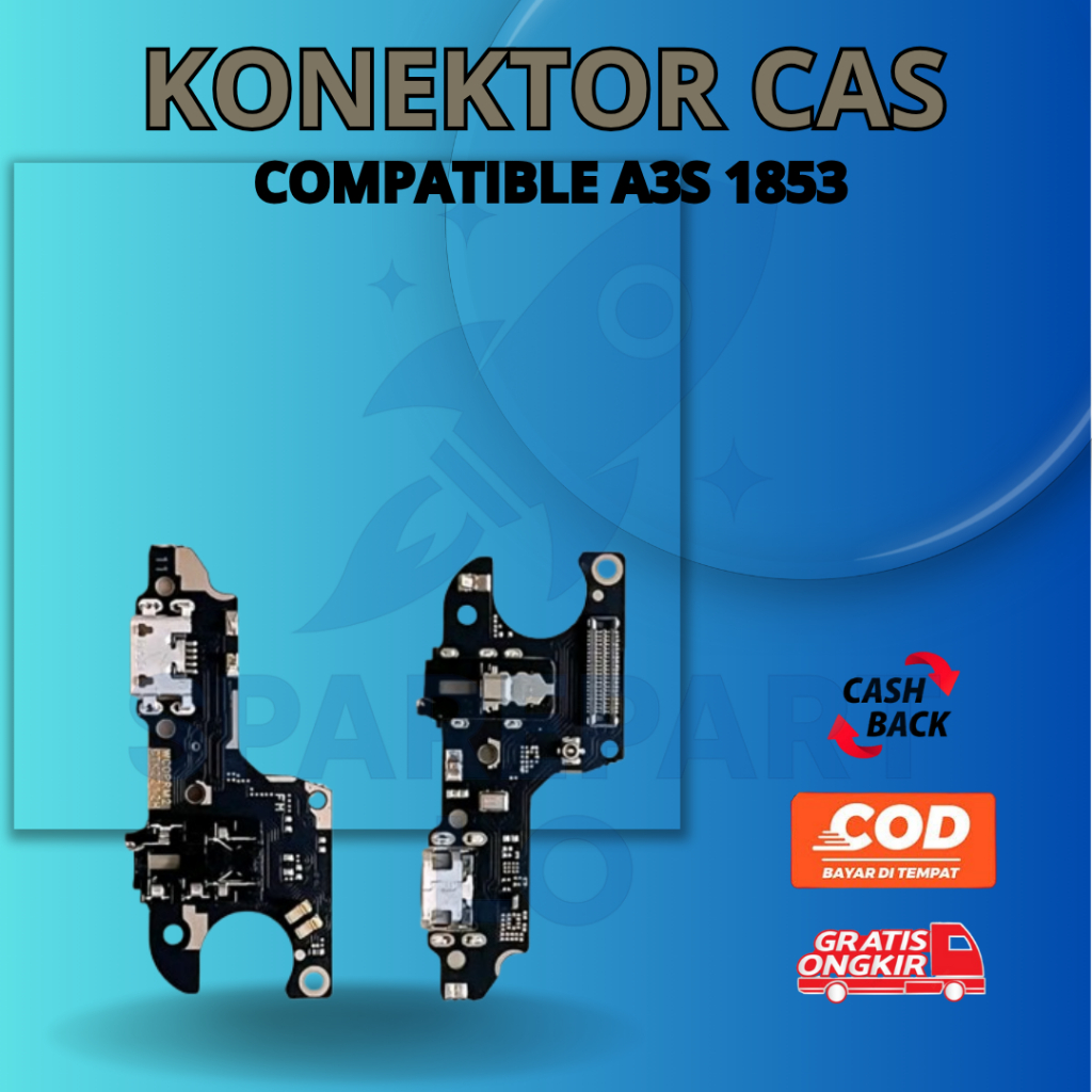 Konektor Cas Oppo A3S CPH1853 – Papan Charger Flexible Pengisian Daya HP