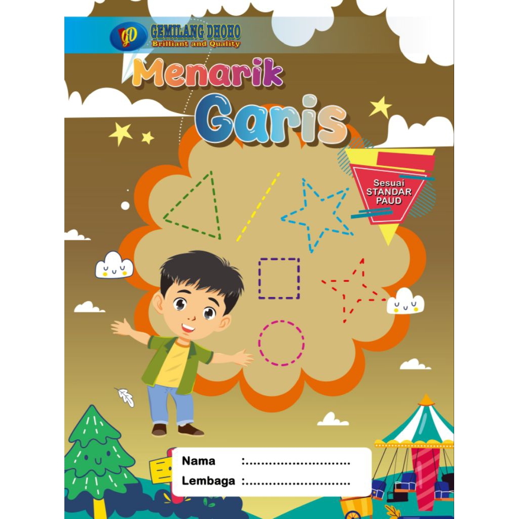 

Buku Belajar Menarik Garis | Buku Belajar Anak Mewarnai & Menulis | Usia TK PAUD | Edukasi