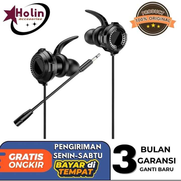XG120 Headset Gaming Earphone Gaming Bass Noise Cancelling dengan Dual Mic Mobile