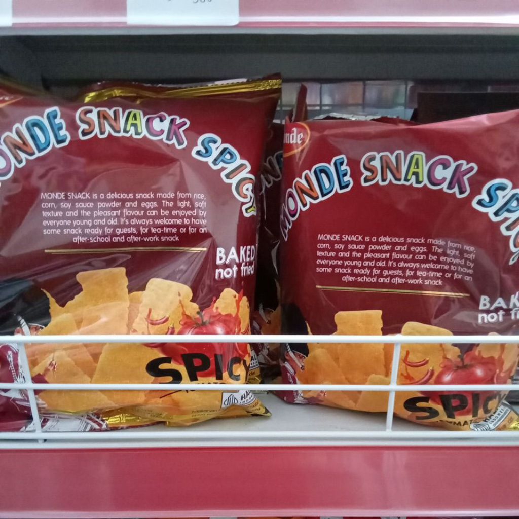 

monde snack spicy baked not fried 60g