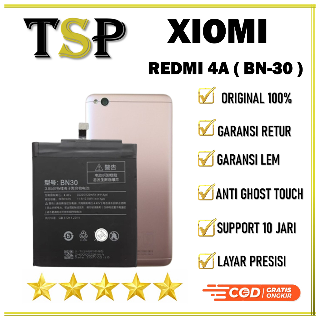 BATERAI XIOMI ( BN-30 ) REDMI 4A BATERAI ORIGINAL 100%