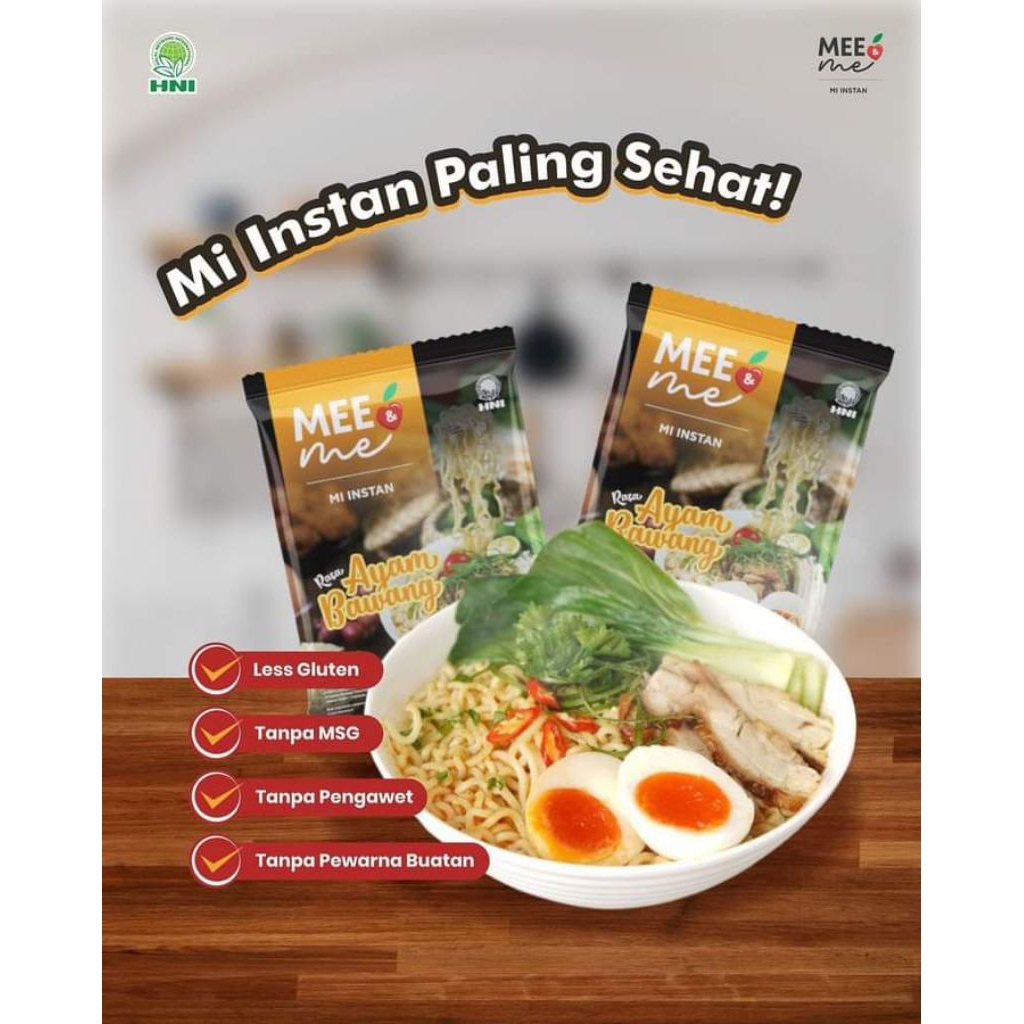 

mie kuah ayam bawang mee & me