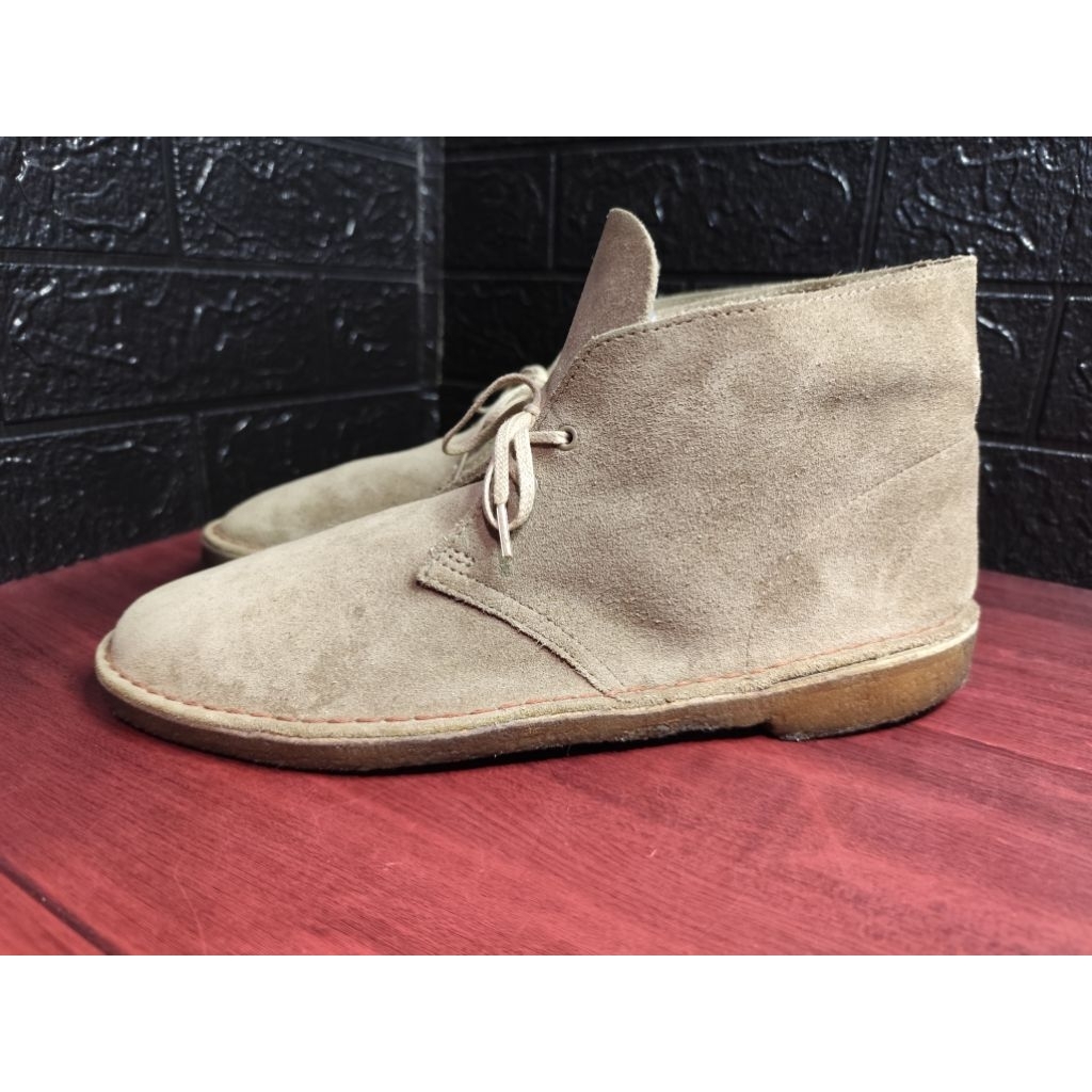 Sepatu CLARKS ORIGINAL DESERT BOOTS  0113 500679 (suede-coklat)  US 11,5  ,sizeb45, insol 29cm