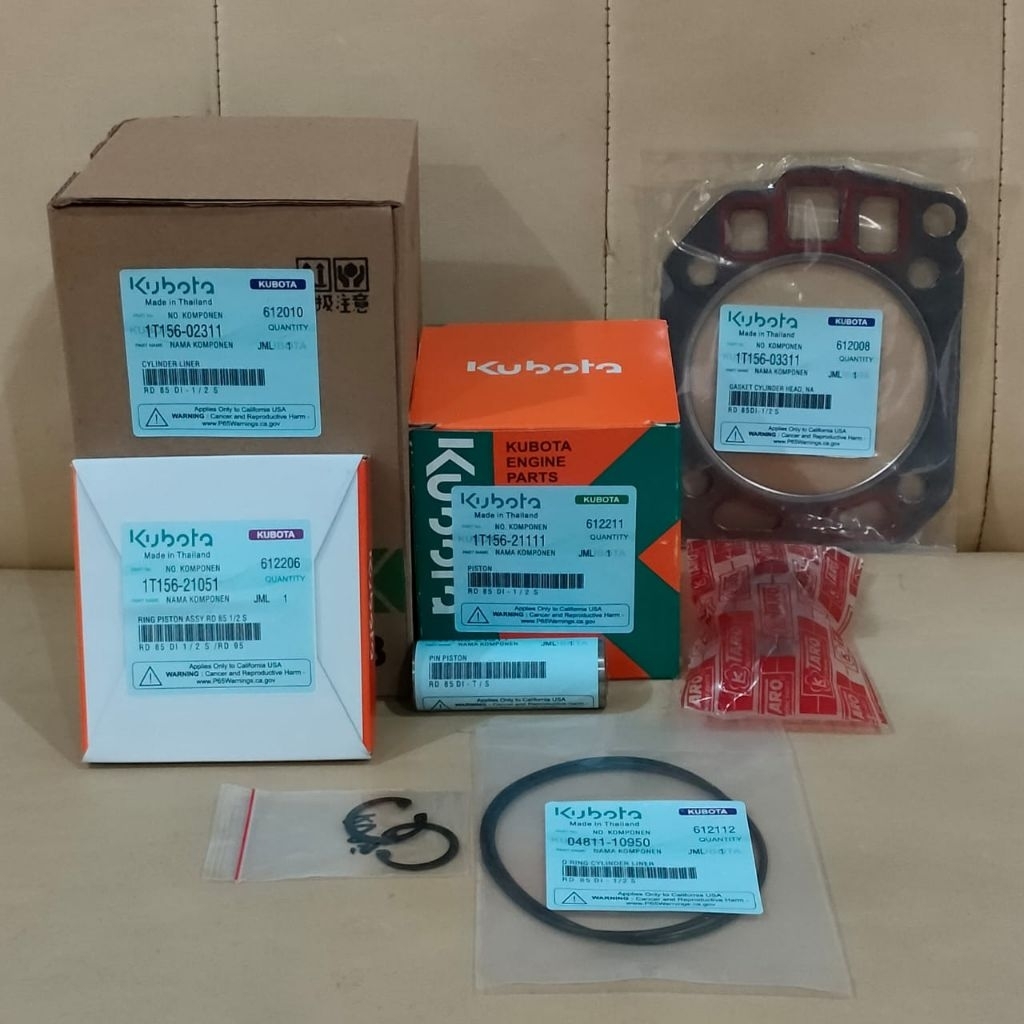 PAKETAN RD 85 DI-1/2 S /RD 95 CYLINDER LINER MESIN TRAKTOR KUBOTA