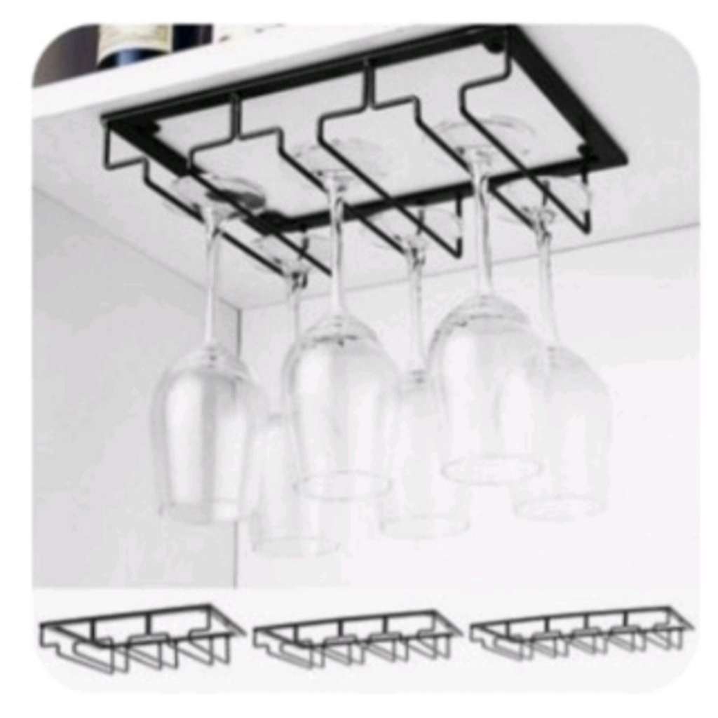 Gantungan Gelas / Rak Gelas Gantung / Rak Gelas Gantung Mini Bar