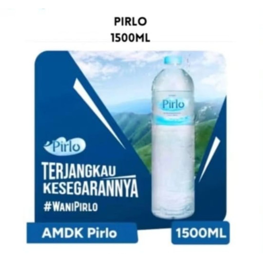 

Pirlo Air Mineral 1500ml 1 Dus Isi 12 Botol Air Minum Dalam Kemasan 1500ml