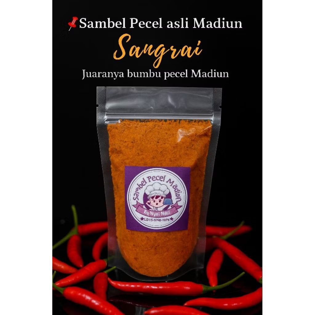 

Agen Sambel Pecel Madiun 250g, Sambel Pecel sangrai asli Madiun