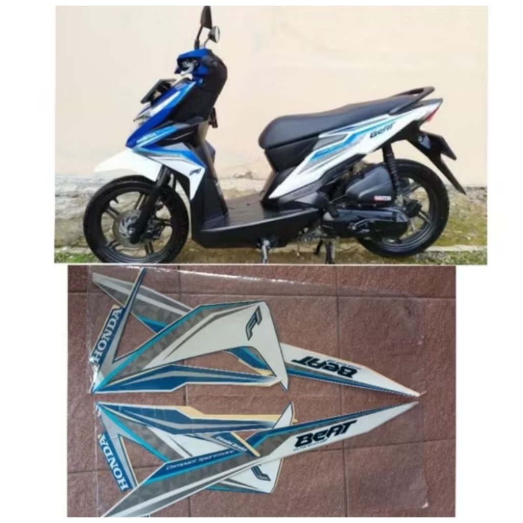 STIKER STRIPING LIS BODY HONDA BEAT ESP ISS 2017 ORI FUL SET BODY MOTOR