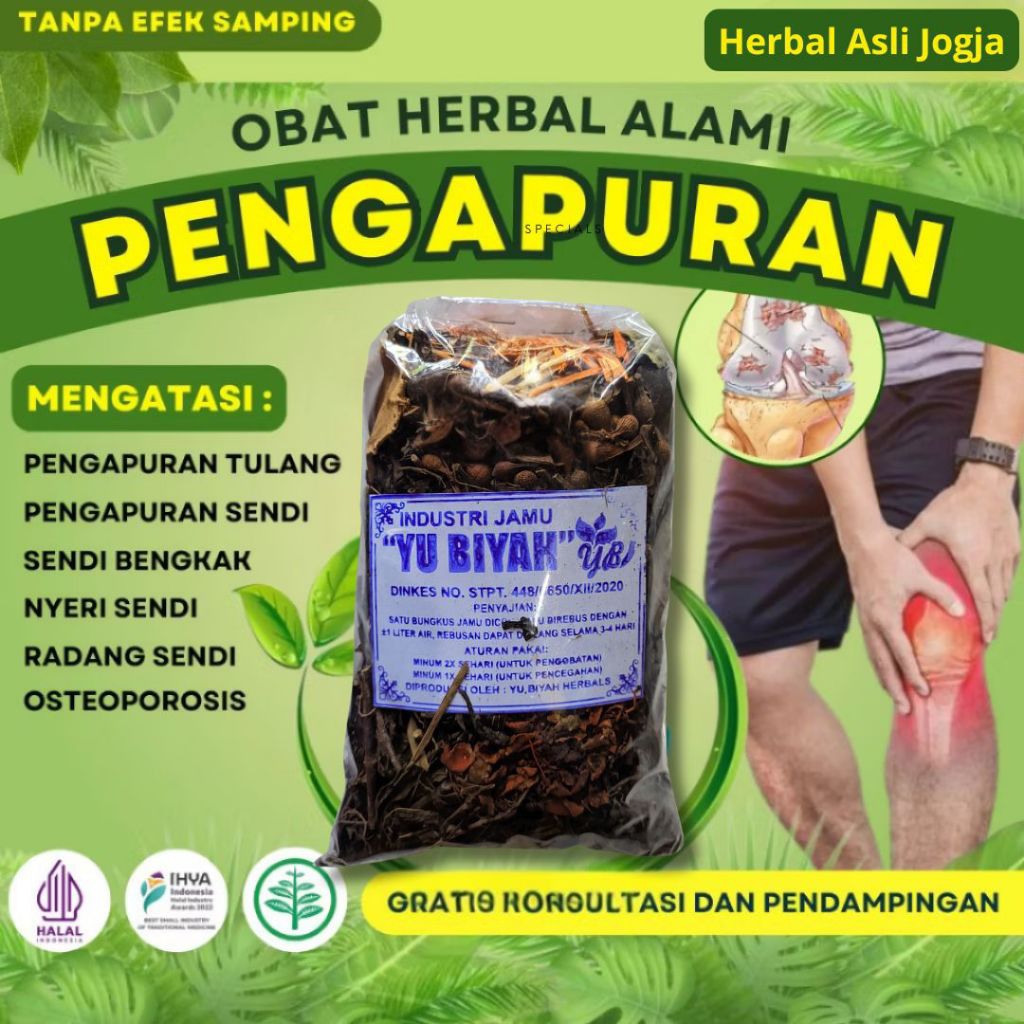 

JAMU PENGAPURAN SENDI DAN TULANG - OBAT PENGAPURAN SENDI PALING AMPUH TCM - OBAT HERBAL PENGAPURAN SENDI