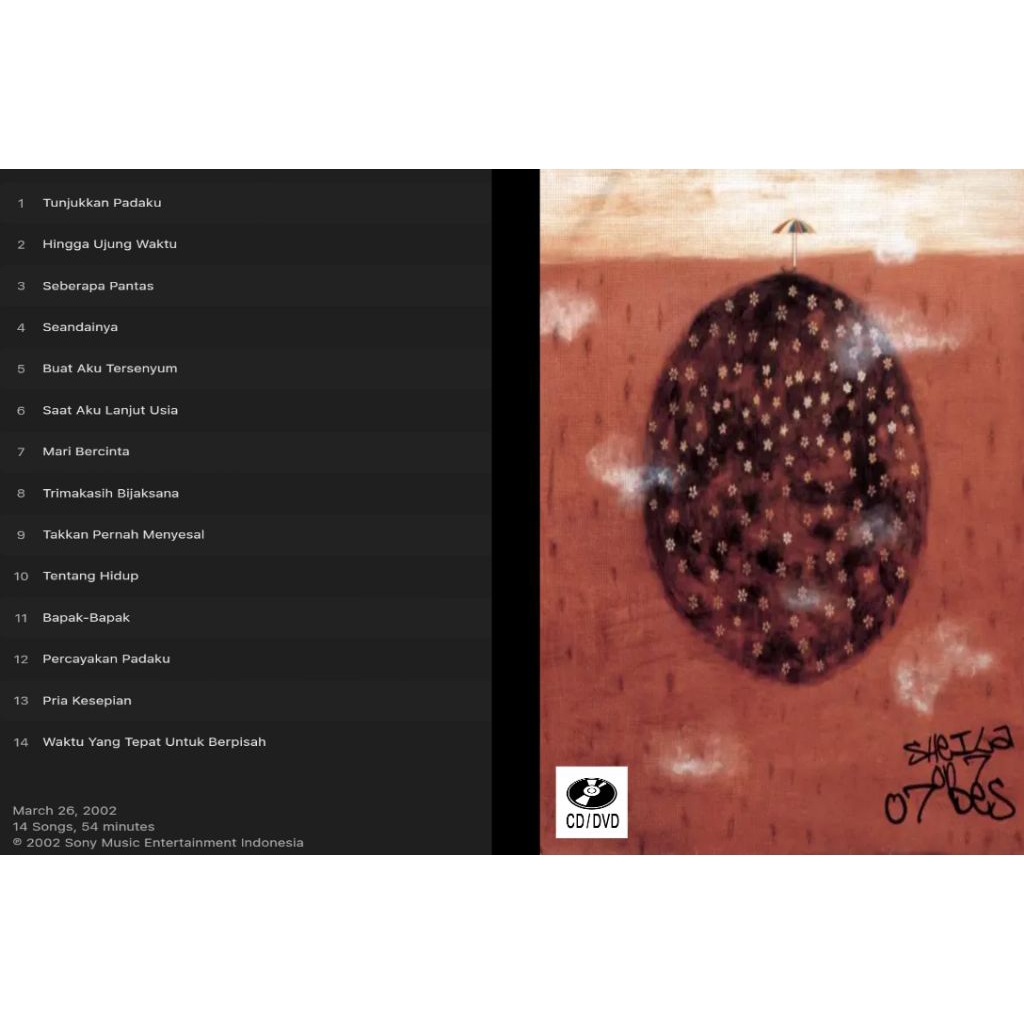 sheila on 7 cd dvd album 07 des 2002