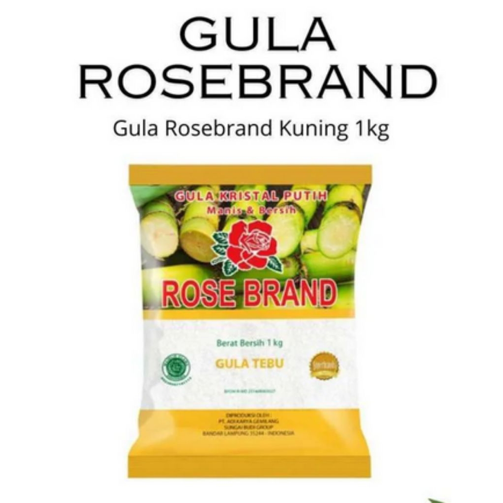 

Gula pasir Rose Brand Kuning Kemasan 1Kilogram