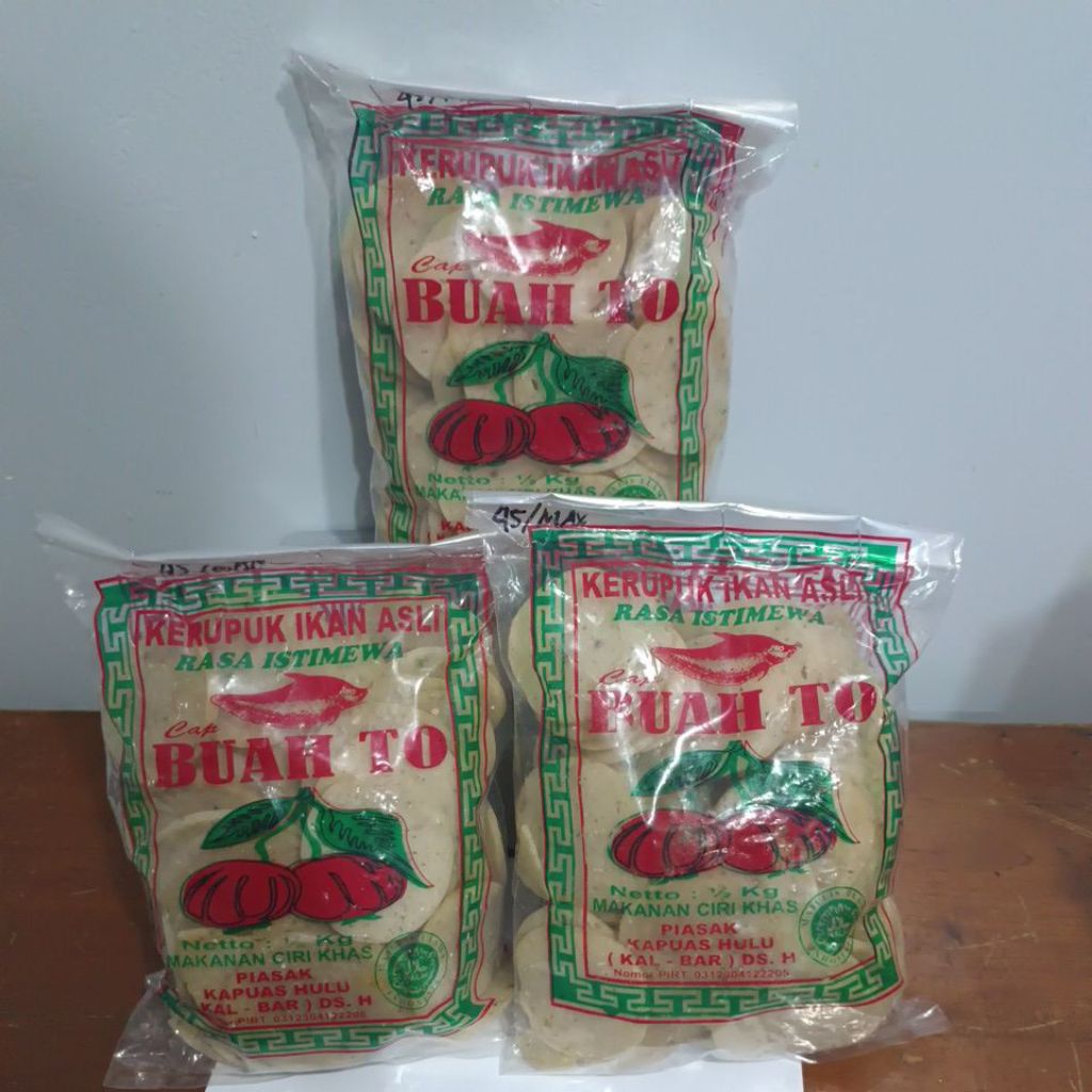 

KERUPUK IKAN ASLI CAP "BUAH TO
