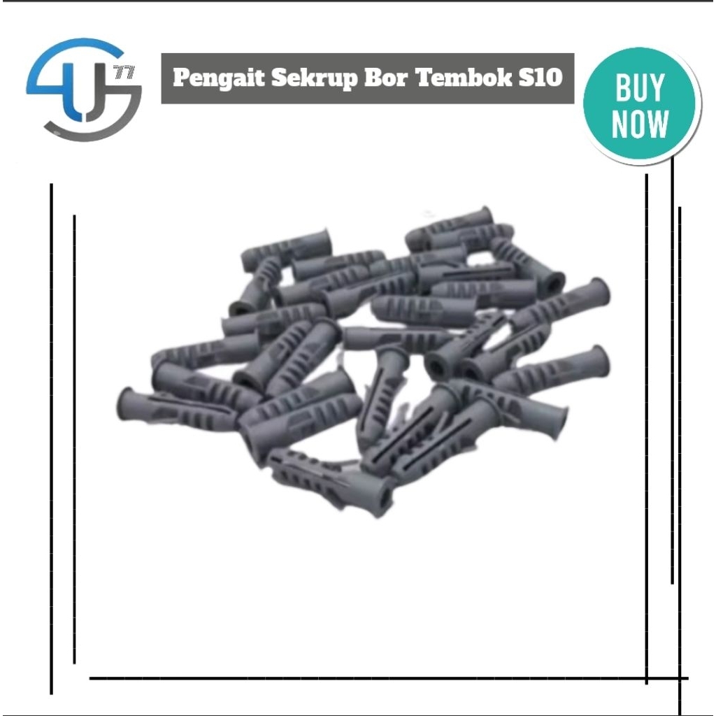 Pengait Sekrup Bor Tembok Baut Tembok S10 Expander By Toko Haji Usman