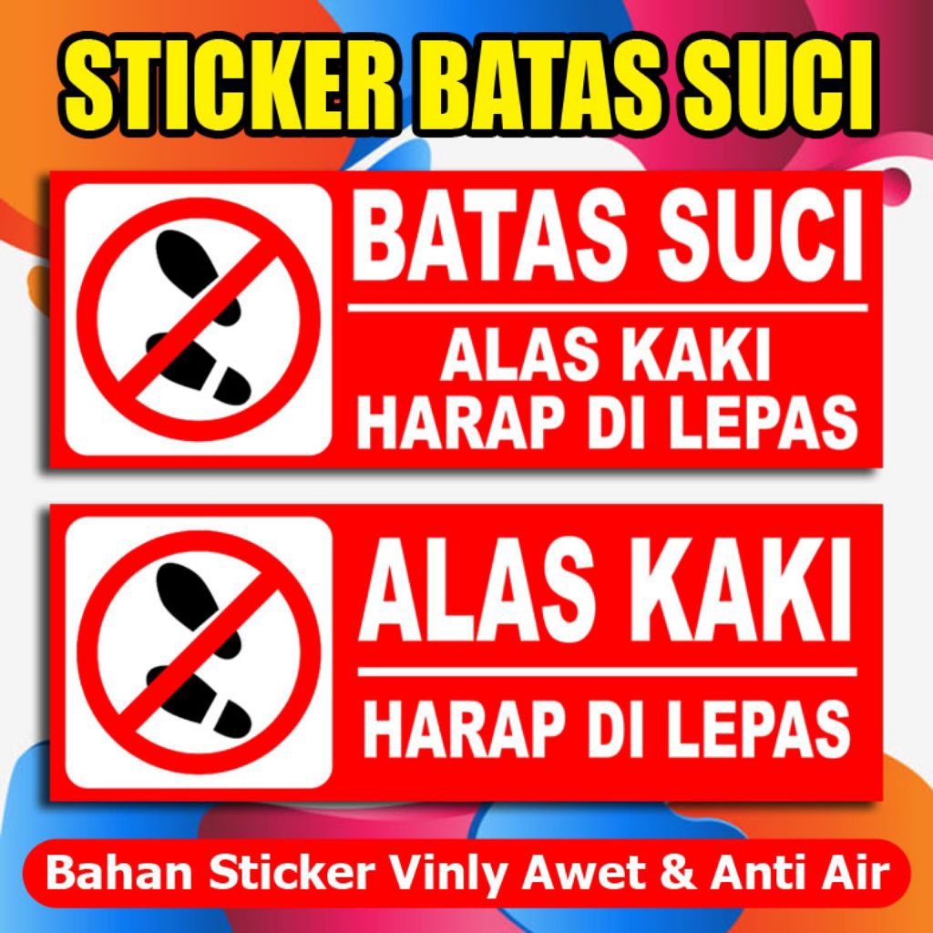 

Stiker batas suci