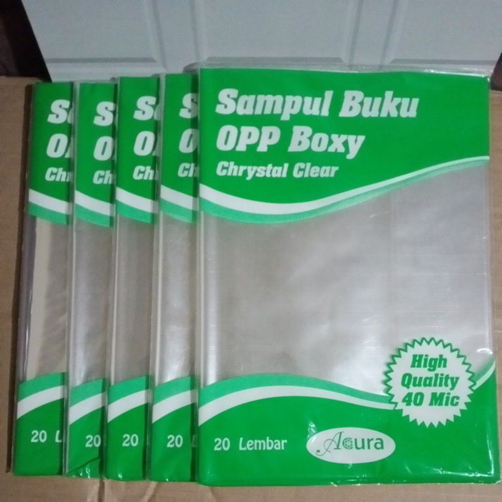 

MURAH SAMPUL BUKU PLASTIK ACURA BOXY ISI 20 LEMBAR