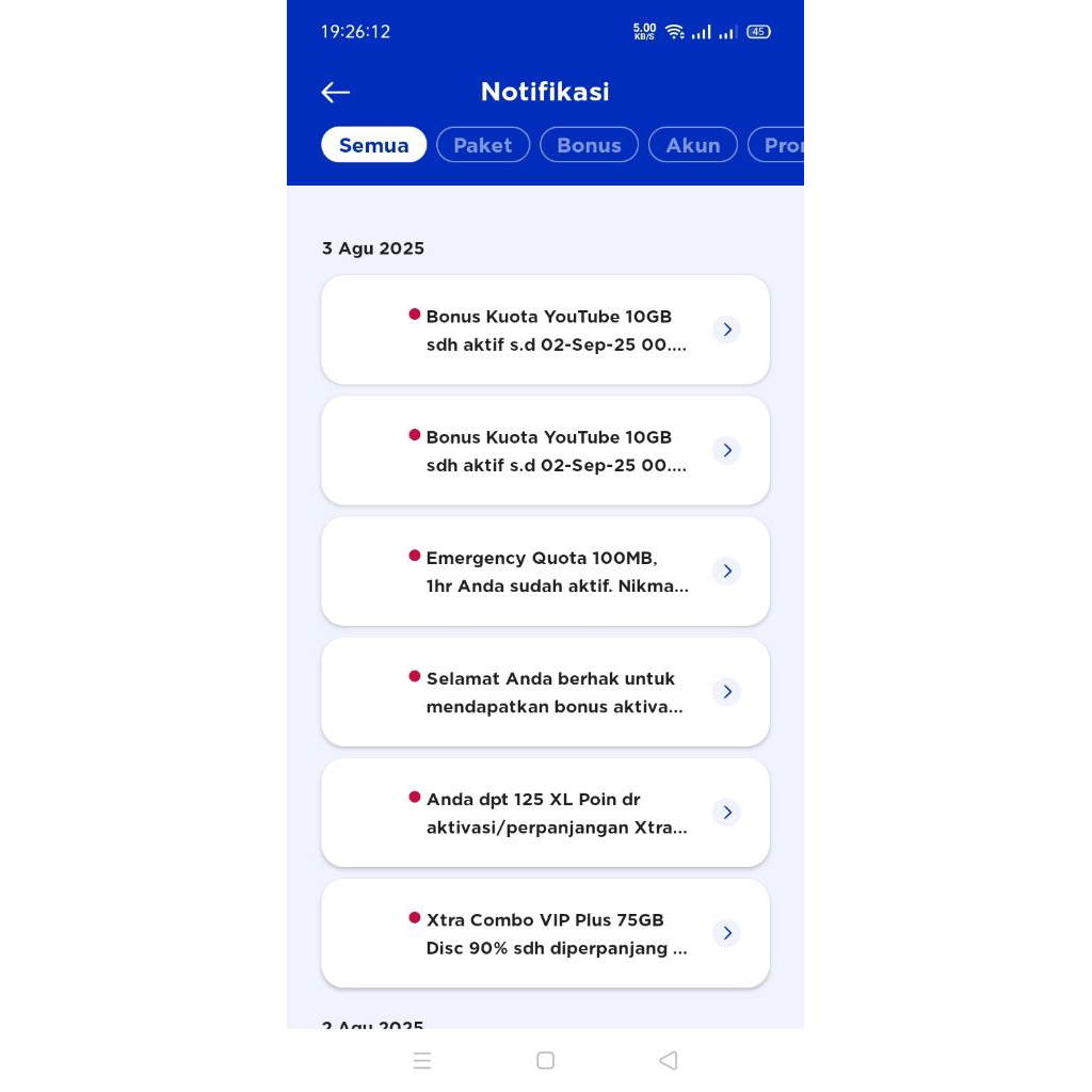 KARTU XL XTRA COMBO VIP PLUS DISKON 90%