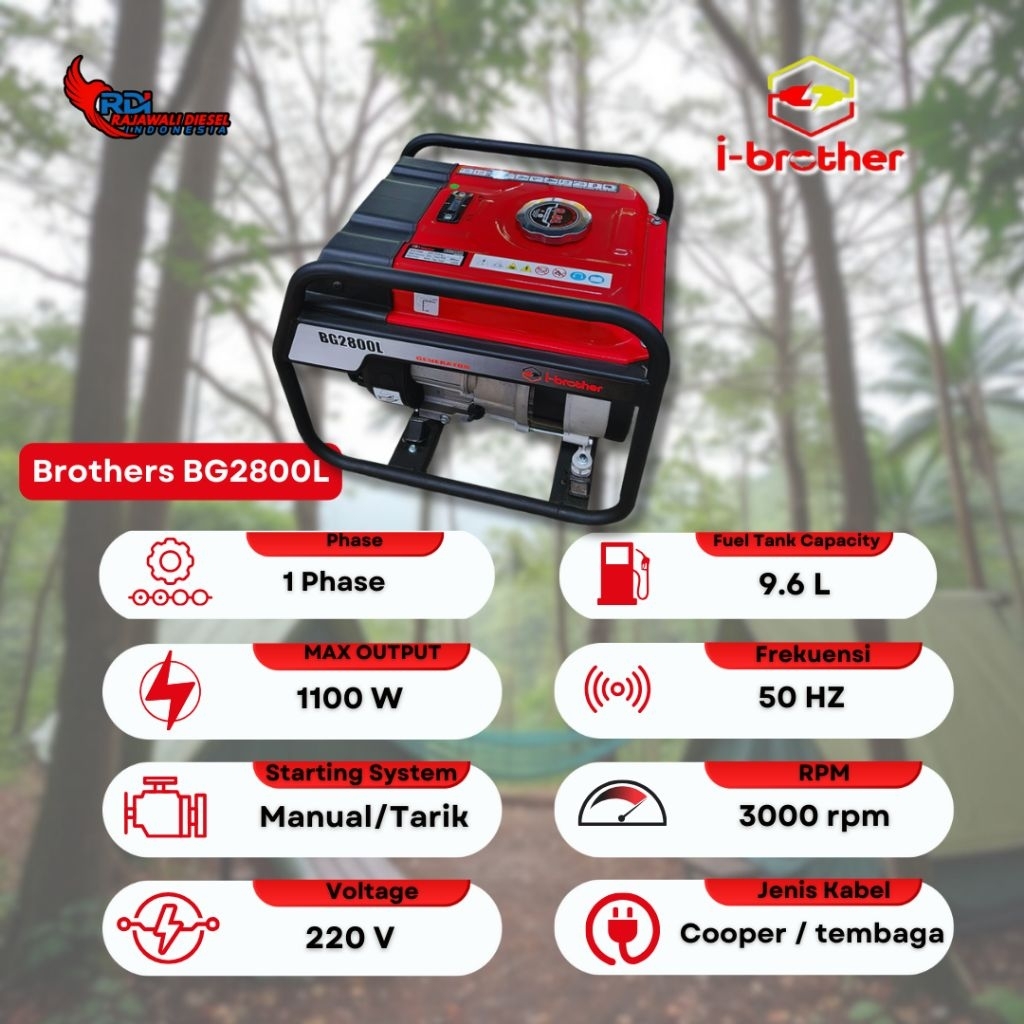 Genset Murah 1000watt BG2800L