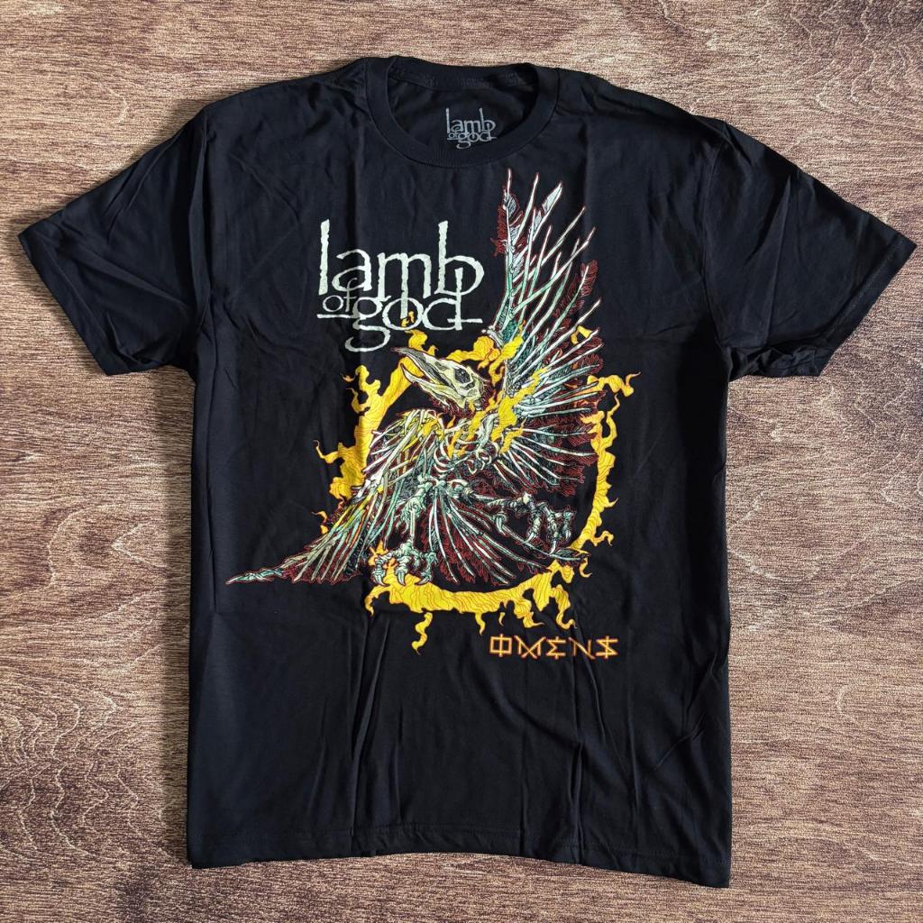EXCLUSIVE KAOS BAND OFFICIAL LAMB OF GOD - OMENS SKELETON EAGLE ORIGINAL MERCHANDISE