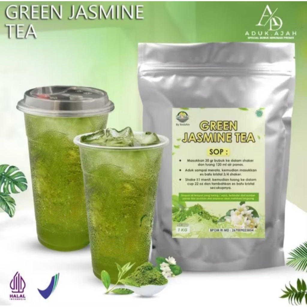 

BUBUK GREEN JASMINE TEA TEH HIJAU 1KG - ADUK AJAH
