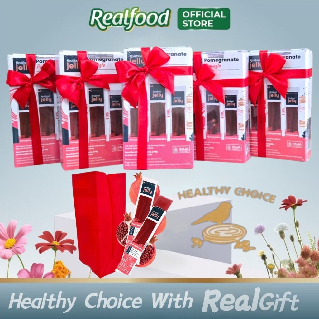 

Realfood Hampers | Realgift Jelly | Hadiah | Gift | Kado | Parcel | Lahiran | Birthday | Cemilan Sehat Formulasi Sarang Burung Walet & Buah ( I )