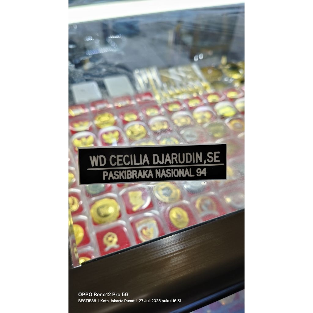 

NAME TAG / NAMA DADA PASKIBRA FIBER list putih