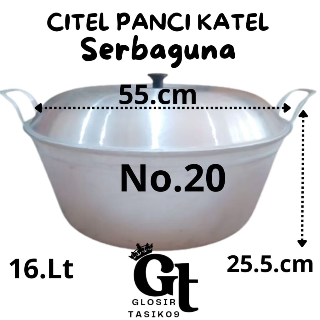Citel panci katel serbaguna ukuran no.20 super tebal