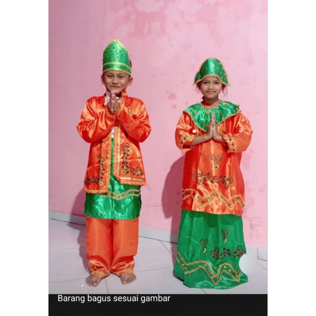 Baju adat banjarmasin(Kalimantan selatan) anak2 dan dewasa