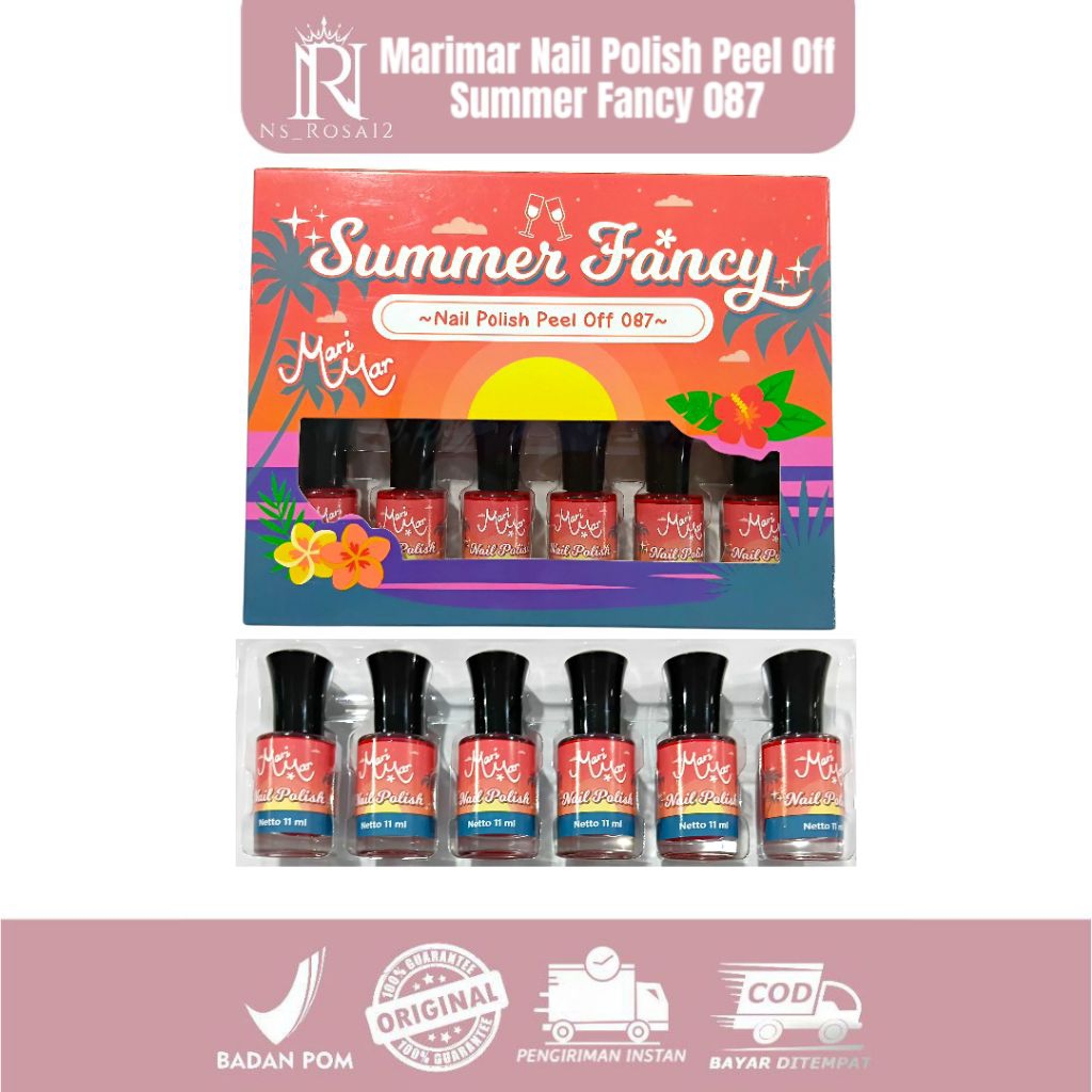 Marimar Nail Polish Peel Off Summer Fancy - Marimar Kutek Peel Off - Kutek Peel Off | Kutek Kuku