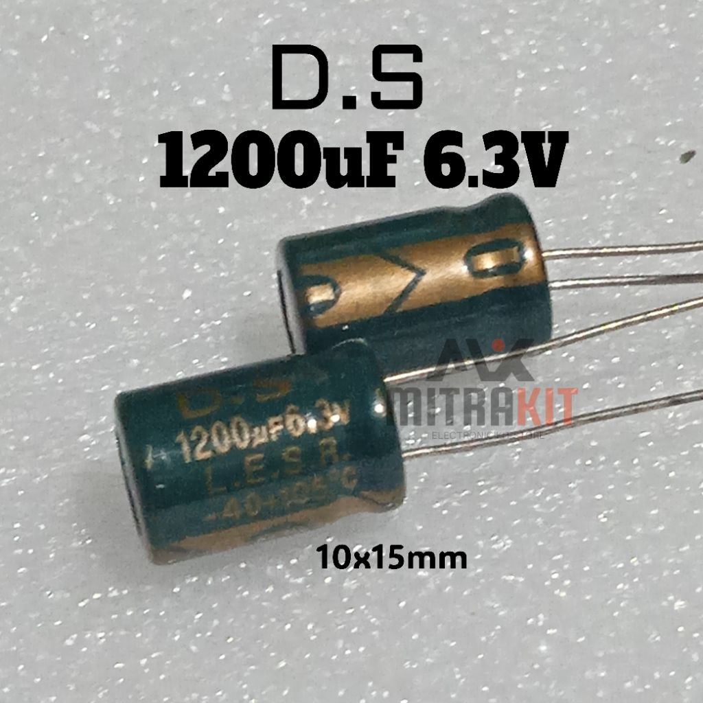 Elko 1.200uf 6.3V elco 1200uf 6.3V DS 10X15mm