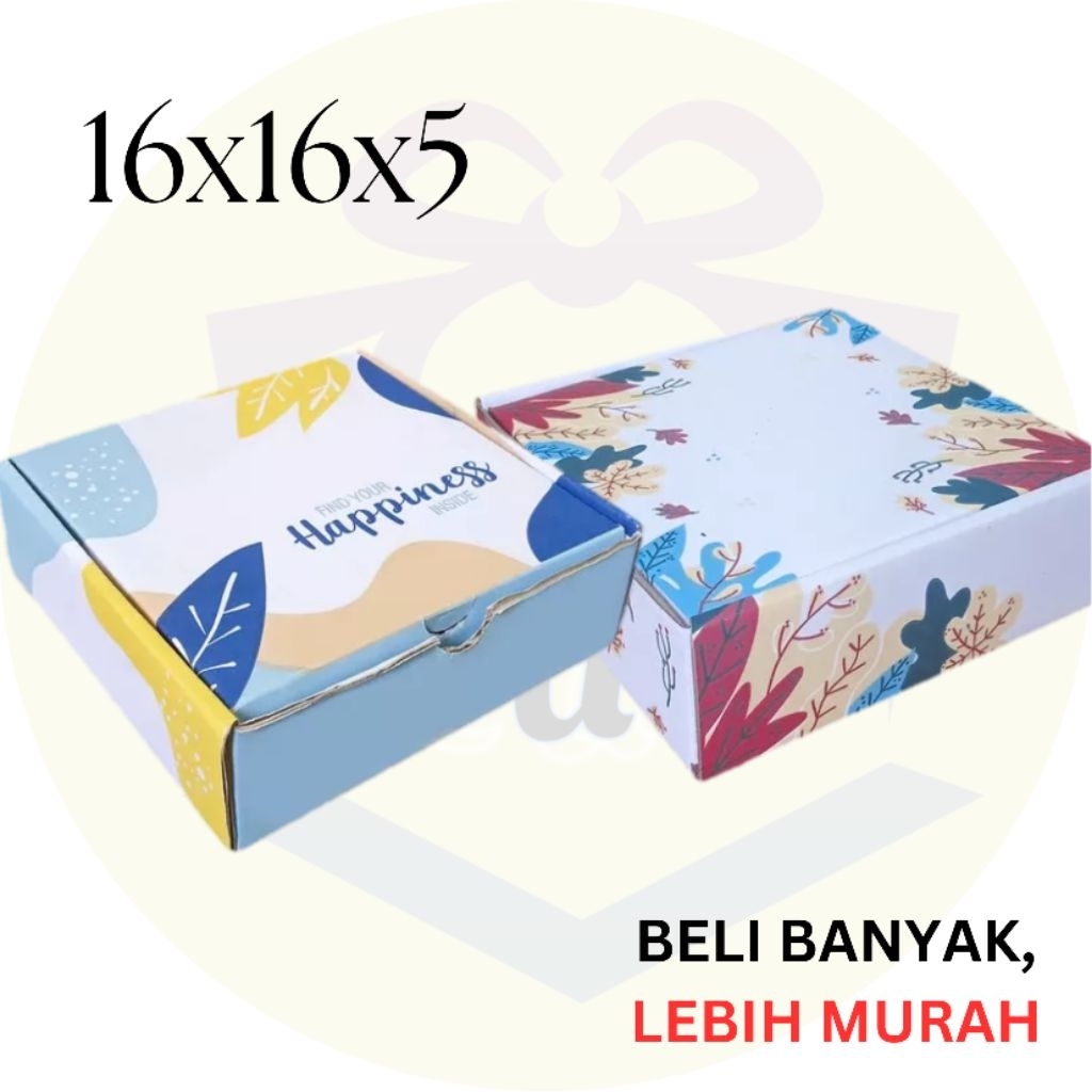 

box kado ukuran 16x16x5 cm/box kado/giftbox/box pizza/box hampers/box motif