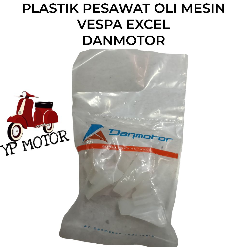 DANMOTOR Plastik Oli Mesin Pesawat Vespa Excel Sparepart Aksesoris Variasi Sukucadang Vespa