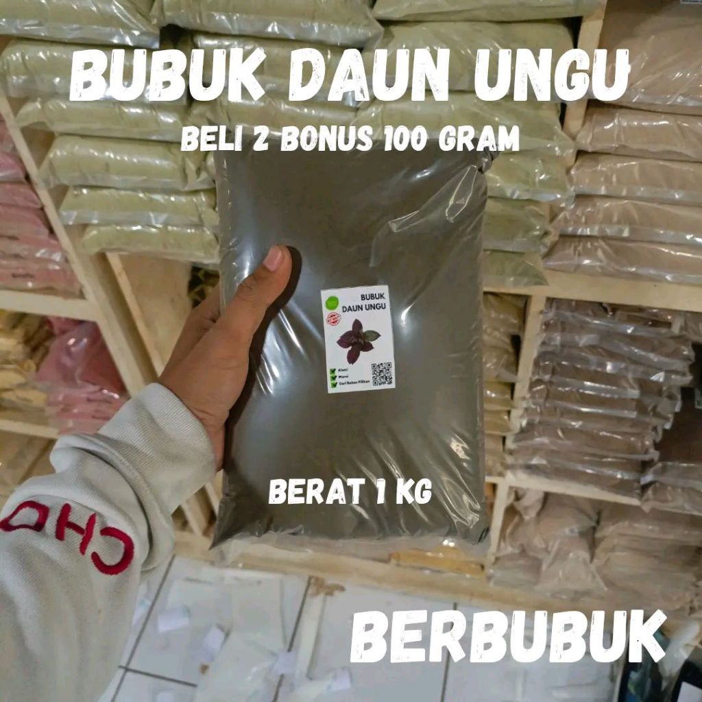 

Bubuk Serbuk Daun Ungu Handeuleum 1Kg 1000 gram asli tanpa campuran