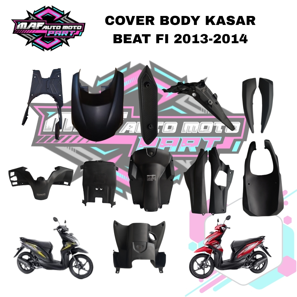 Cover Body Kasar Atas Bawah Depan Belakang Honda Beat Fi 2013-2014