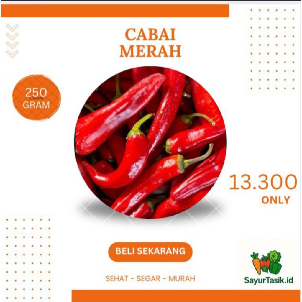 

CABE MERAH SEGAR 250GRAM