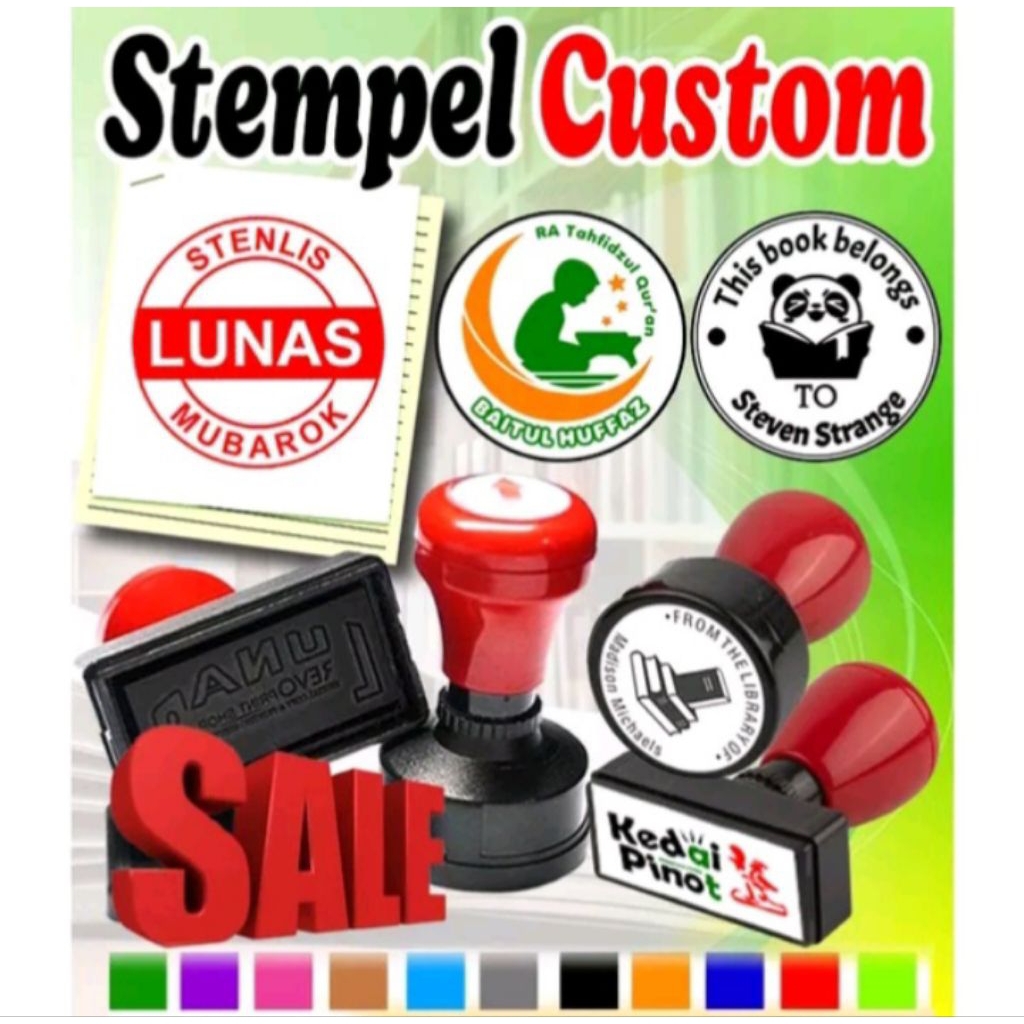 

Stempel custom/stempel otomatis/stempel siap pakai