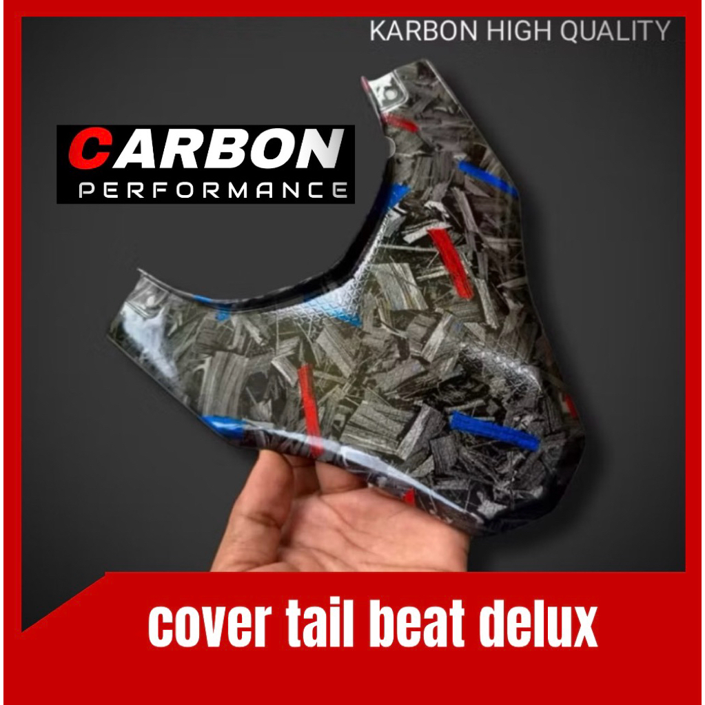 COVER PET STOP LAMP BEAT DEKUX CARBON FORGED ▪️Cover tail stop carbon Forged beat led beat new Cover