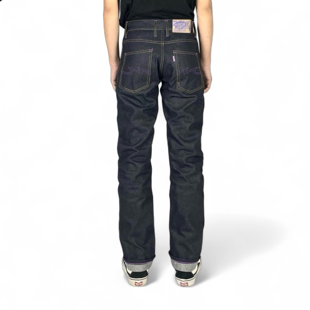 Midfielder_denim - jeans denim pria 16oz purple billion version