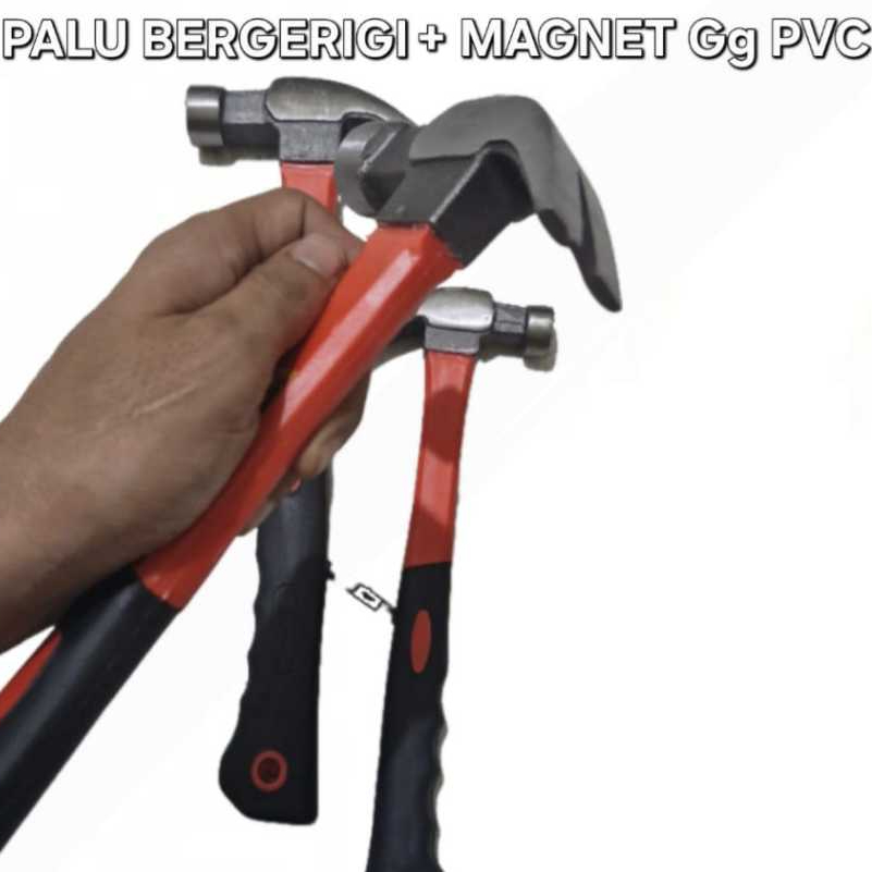 Palu Murah Sonic Berkualitas Palu Kambing Kepala Bergerigi + Magnet Bahan Baja Berkualitas Bergarans