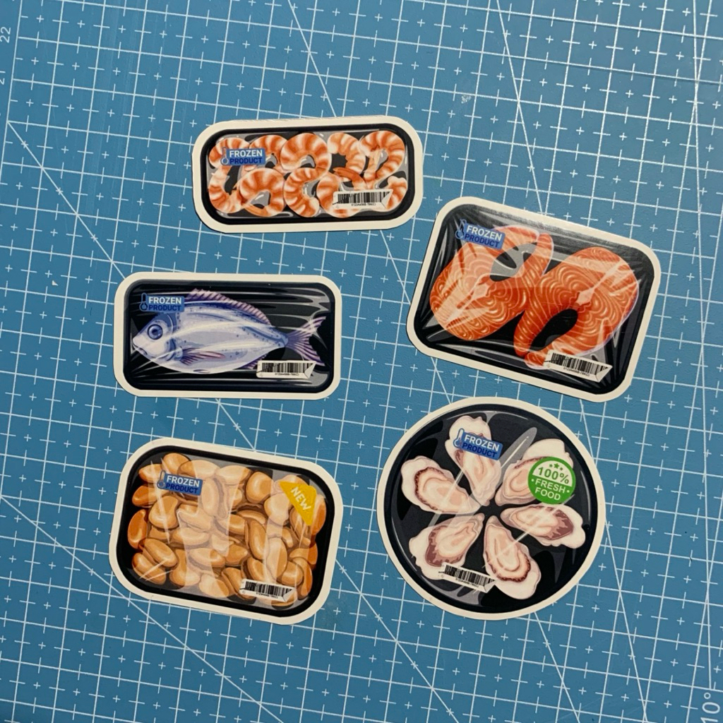 

Stiker Pack Daging & Seafood Gemes – Edisi Fresh Protein Series by Crookie Club