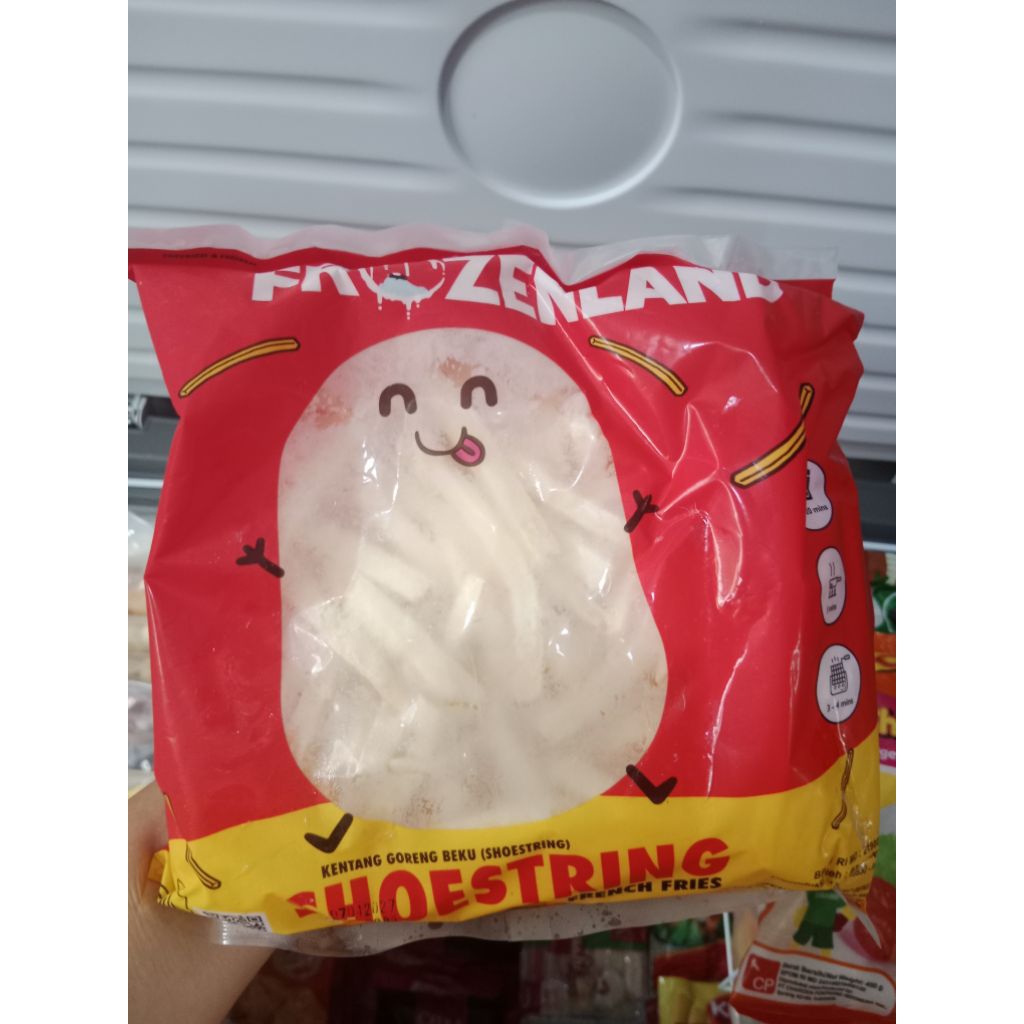 

Kentang goreng FROZENLAND shoestring 500gr || kentang beku frozen