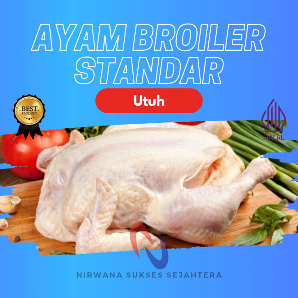 

AYAM STANDAR, NEGRI PEDAGING UTUH / WHOLE STANDAR BROILER CHICKEN