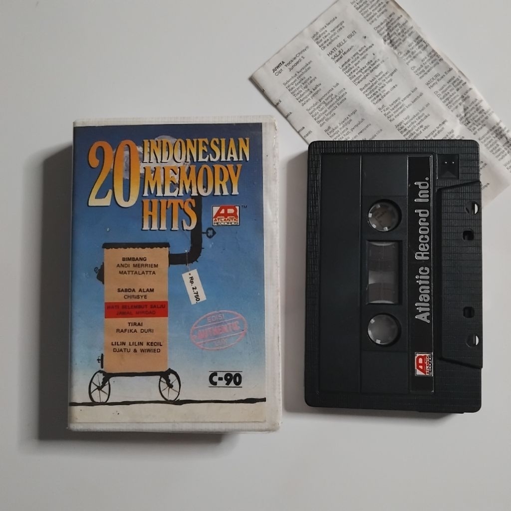 Kaset Pita 20 Indonesian Memory Hits Chrisye Andi Meriem Mattalatta Rafika Duri Djatu Delly Rollies 